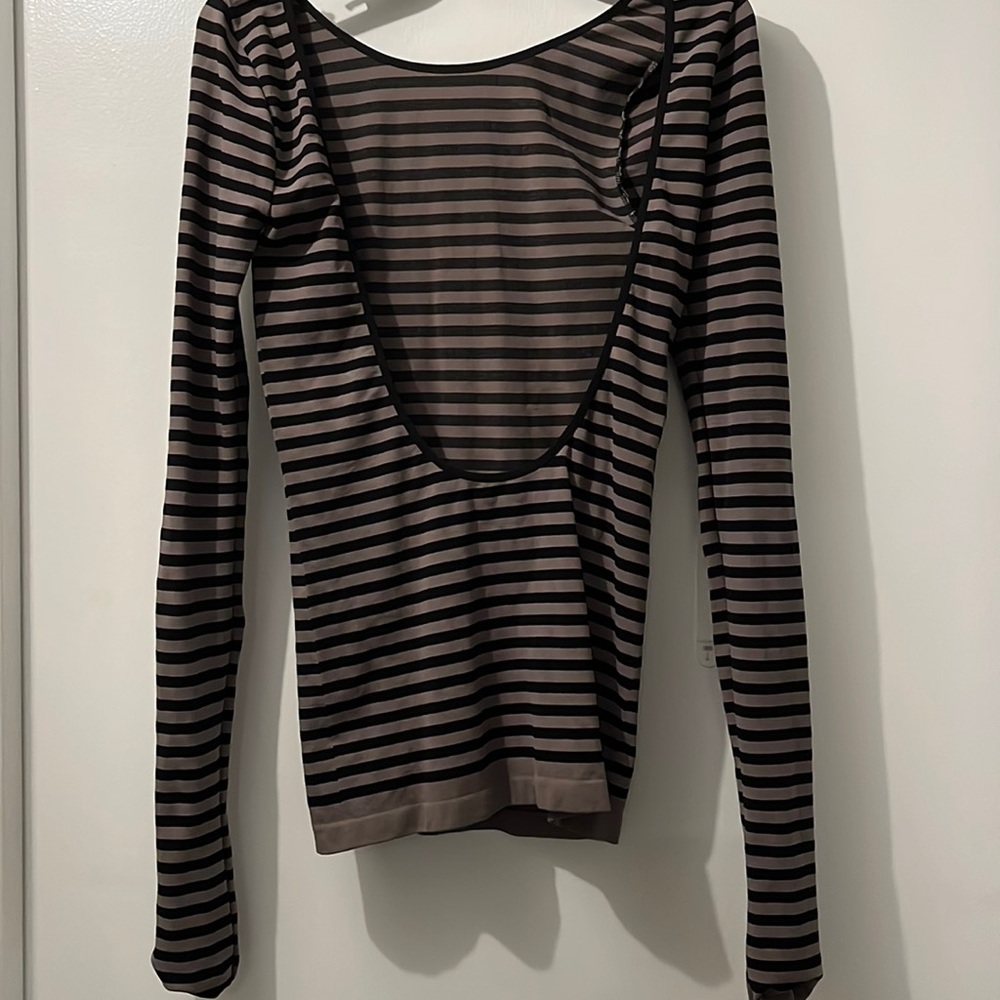 NWOT backless spandex/nylon top